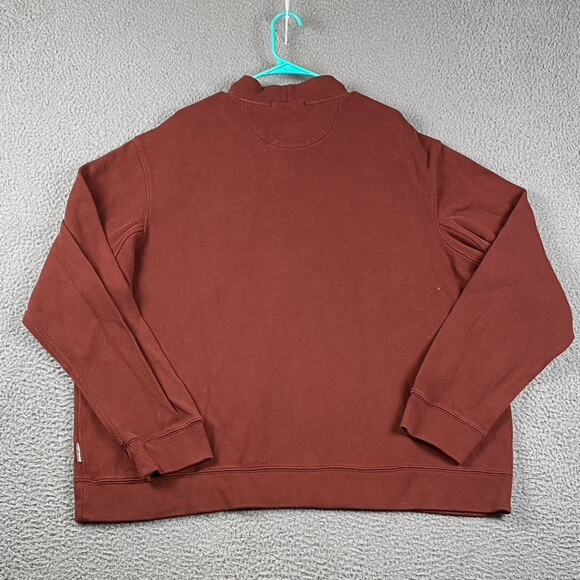 Duluth Trading Co 1/4 Zip Pullover Sweater Men's 3XL Red Workwear Cabincore - Picture 7 of 7